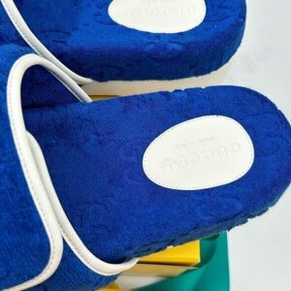 Men’s Gucci X Adidas, slide sandals size 12 made in Italy - Picture 6 of 11